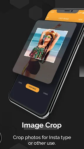 Image crop tool for resizing photos to Instagram and other social media formats on mobile