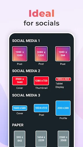 Social media template dimensions: optimized post sizes for Instagram, Facebook, and other social media platforms